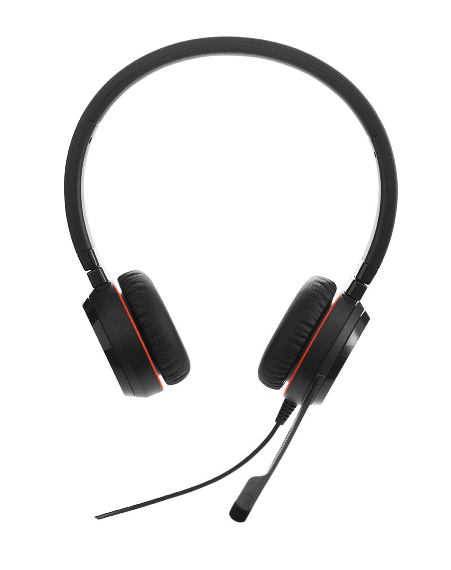 JABRA PC-HS Evolve UC Stereo 20 SW, On-ear Headset Schwarz