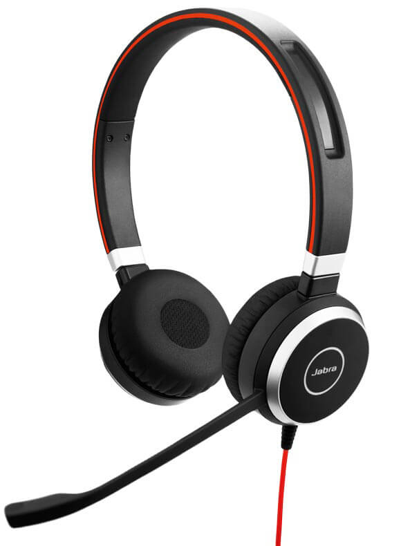JABRA PC-HS Evolve 40 UC Stereo SW, On-ear Headset Schwarz