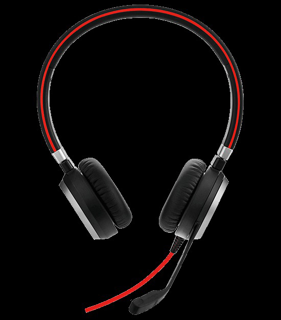 JABRA PC-HS 40 UC Schwarz Evolve On-ear Headset SW, Stereo