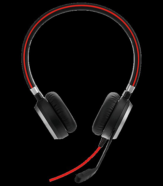 JABRA PC-HS Evolve 40 UC Stereo SW, On-ear Headset Schwarz