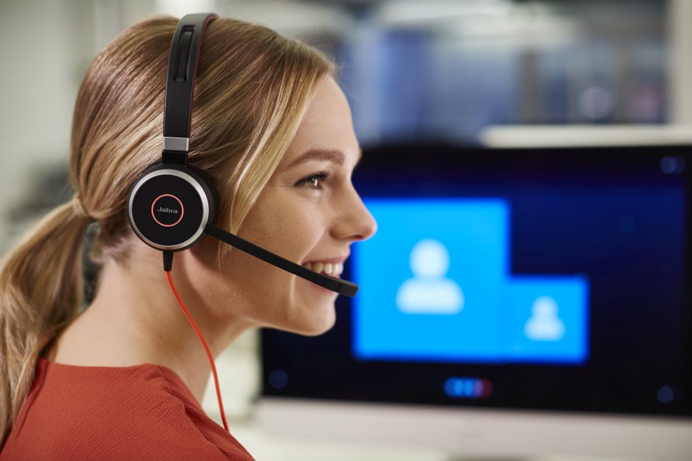 JABRA PC-HS Evolve 40 UC Stereo SW, On-ear Headset Schwarz