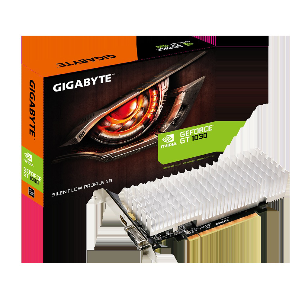 GIGABYTE GeForce® GT 1030 Silent Low Profile 2GB (GV-N1030SL-2GL) (NVIDIA, Grafikkarte)