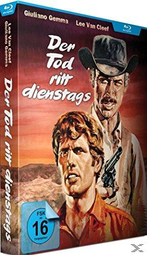 DVD-Box: Der Tod ritt dienstags, mit zwei Männern, einer hält eine Pistole.
