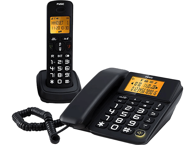 FYSIC Vaste en draadloze telefoon Combo Big Button FX-5555