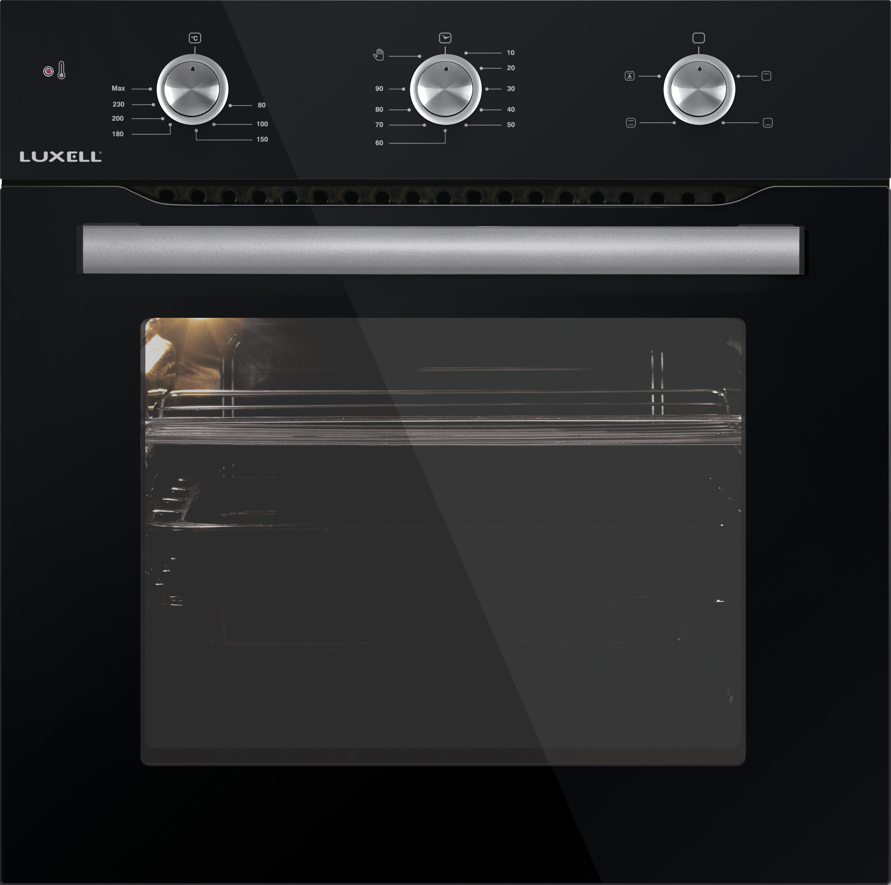 LUXELL Ankastre Set Siyah 735/40TAHDF/A6SF3
