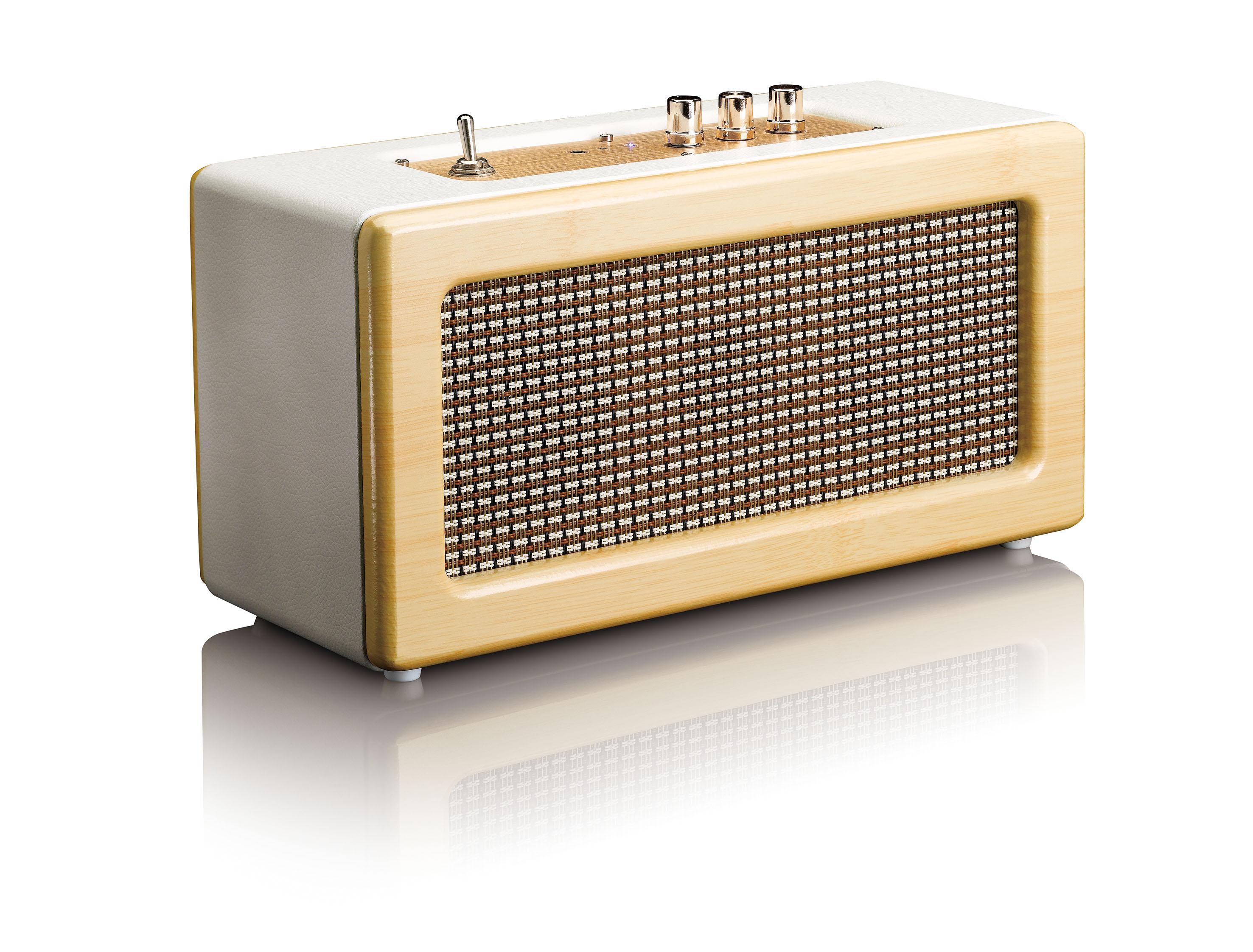 LENCO BT 300 OAK Bluetooth Lautsprecher, Oak