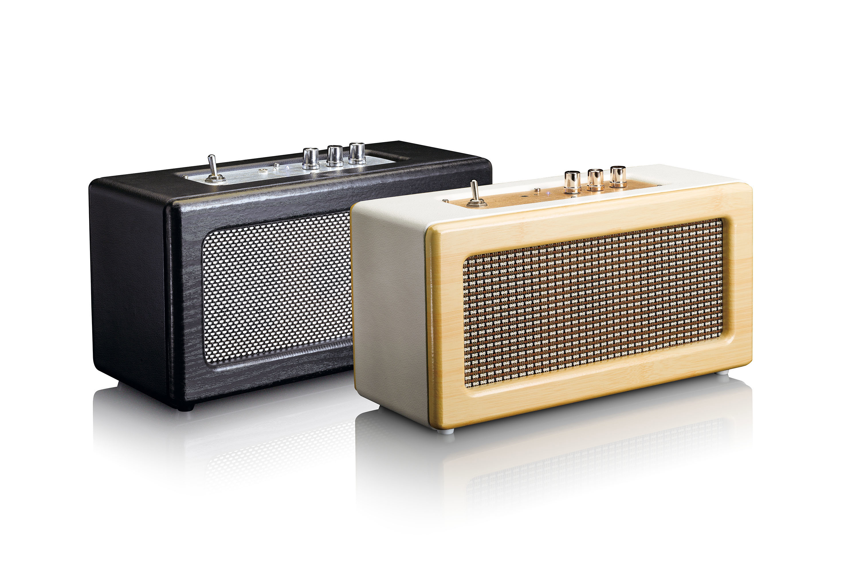 LENCO BT 300 OAK Bluetooth Lautsprecher, Oak