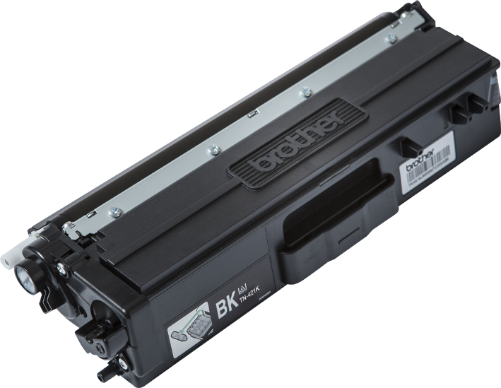 Cartouche de toner noire. Le logo Brother est visible.