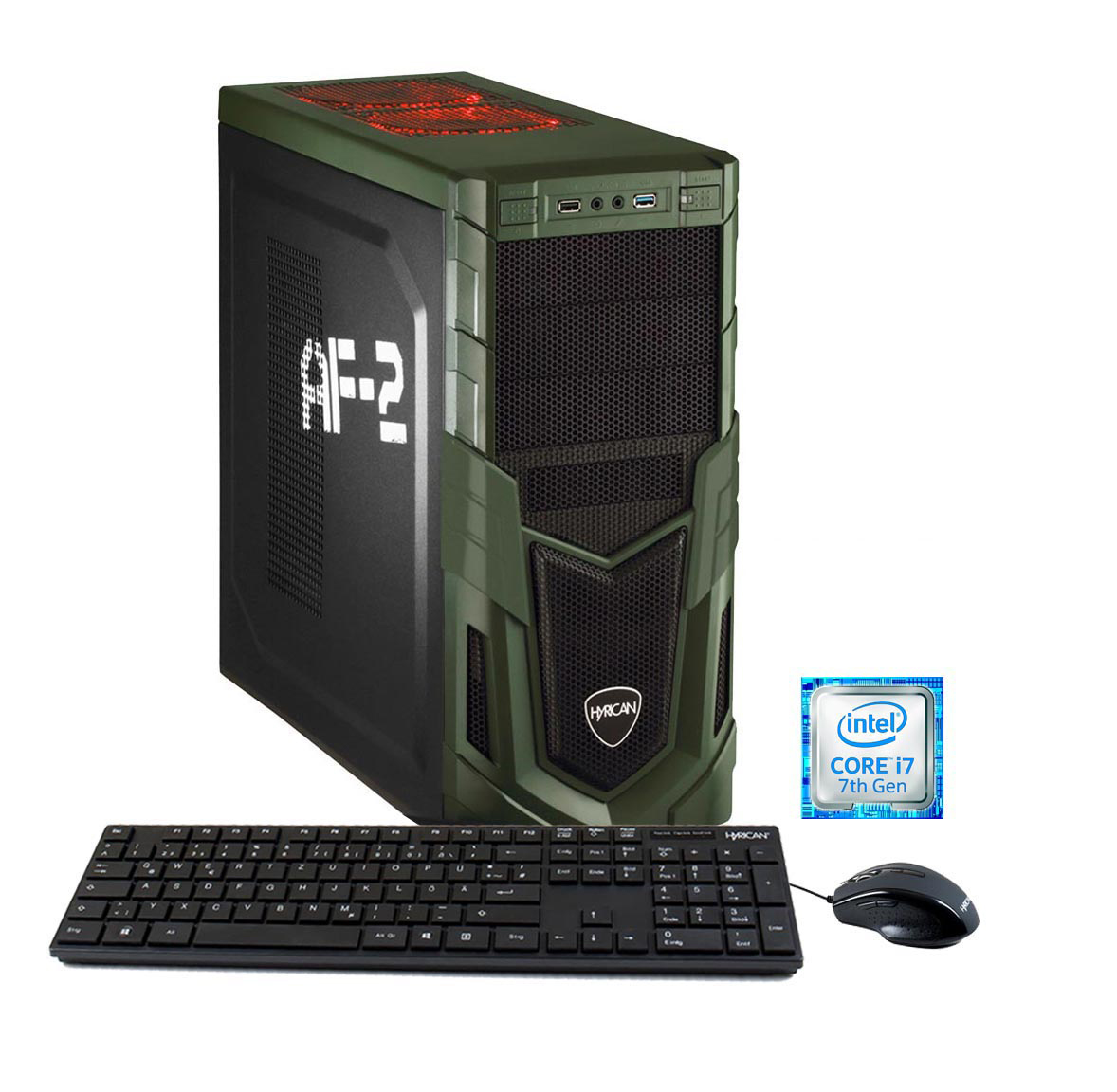 HYRICAN MILITARY GAMING 5576 I7-7700K/16GB/250GB+1TB - Intel® Core™ i7 i7-7700K - 16 GB - 240 GB - NVIDIA GeForce® GTX 1080 Ti - Windows 10