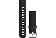 GARMIN Silikonarmband mit Edelstahlteilen 20mm, schwarz (010-12561-02)
