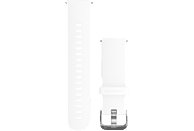 GARMIN Silikonarmband mit Edelstahlteilen 20mm, weiß (010-12561-04)