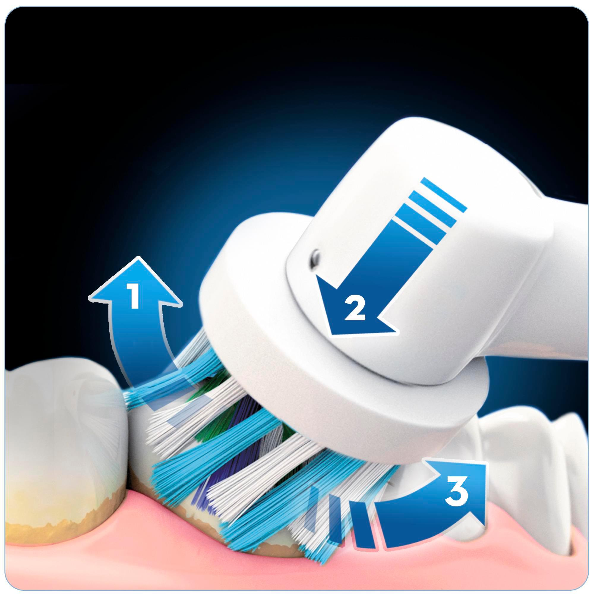ORAL-B Genius 8900 mit 2. Zahnbürste elektrische Zahnbürste Weiß/Silber, Reinigungstechnologie: Oszillierend / Rotierend / Pulsierend (3D)