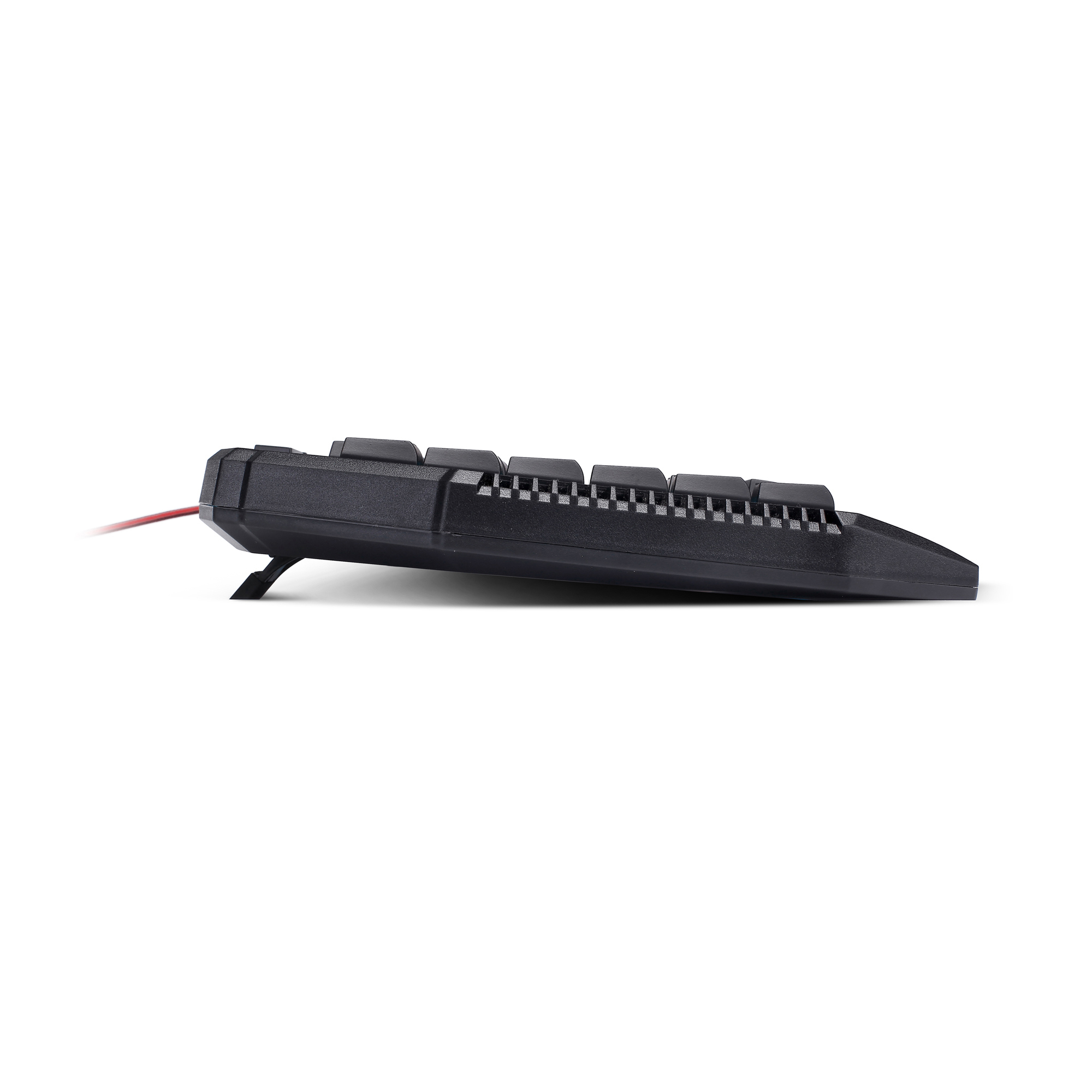 LIONCAST LK 12, Gaming Tastatur, Rubberdome, Schwarz