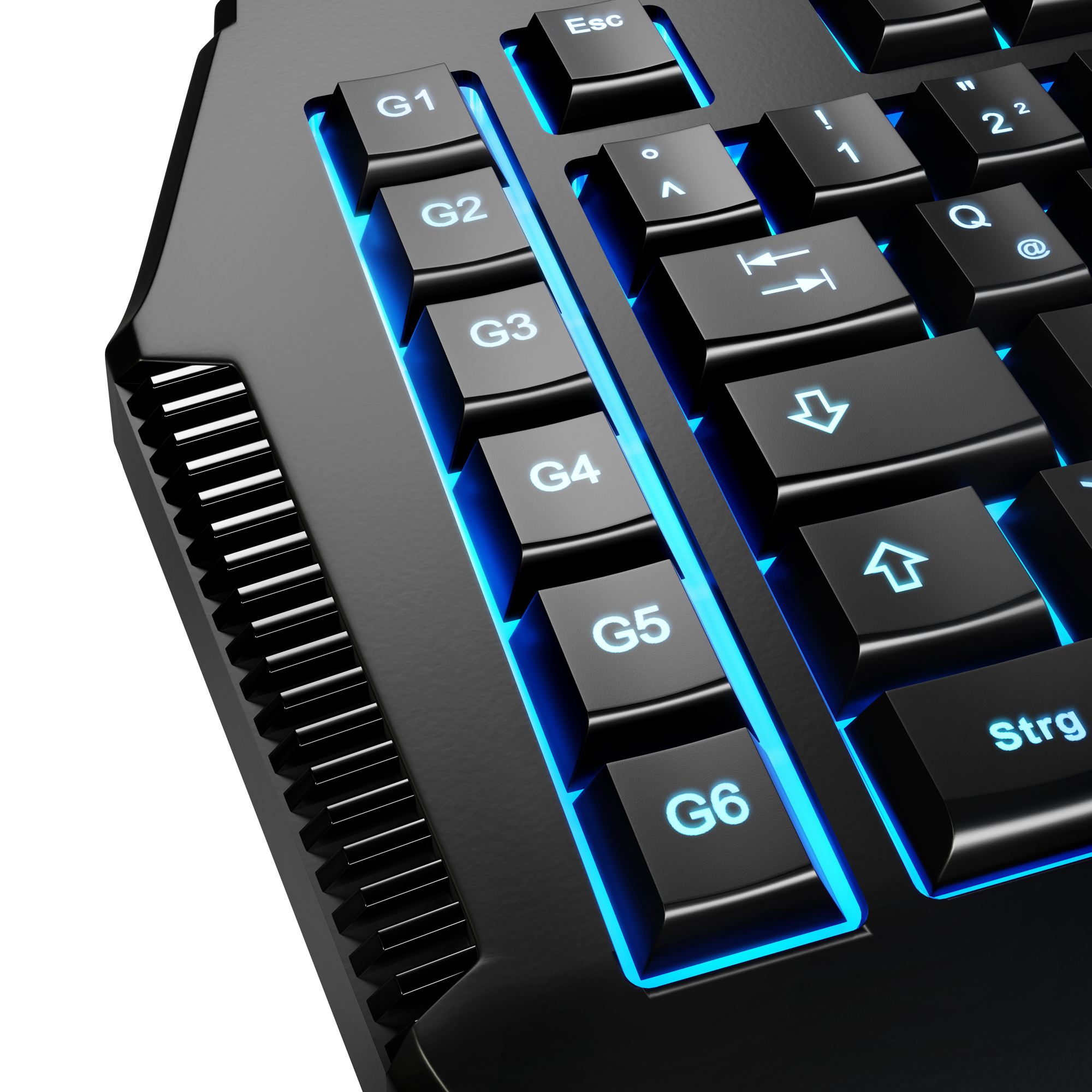LIONCAST LK 12, Gaming Tastatur, Rubberdome, Schwarz