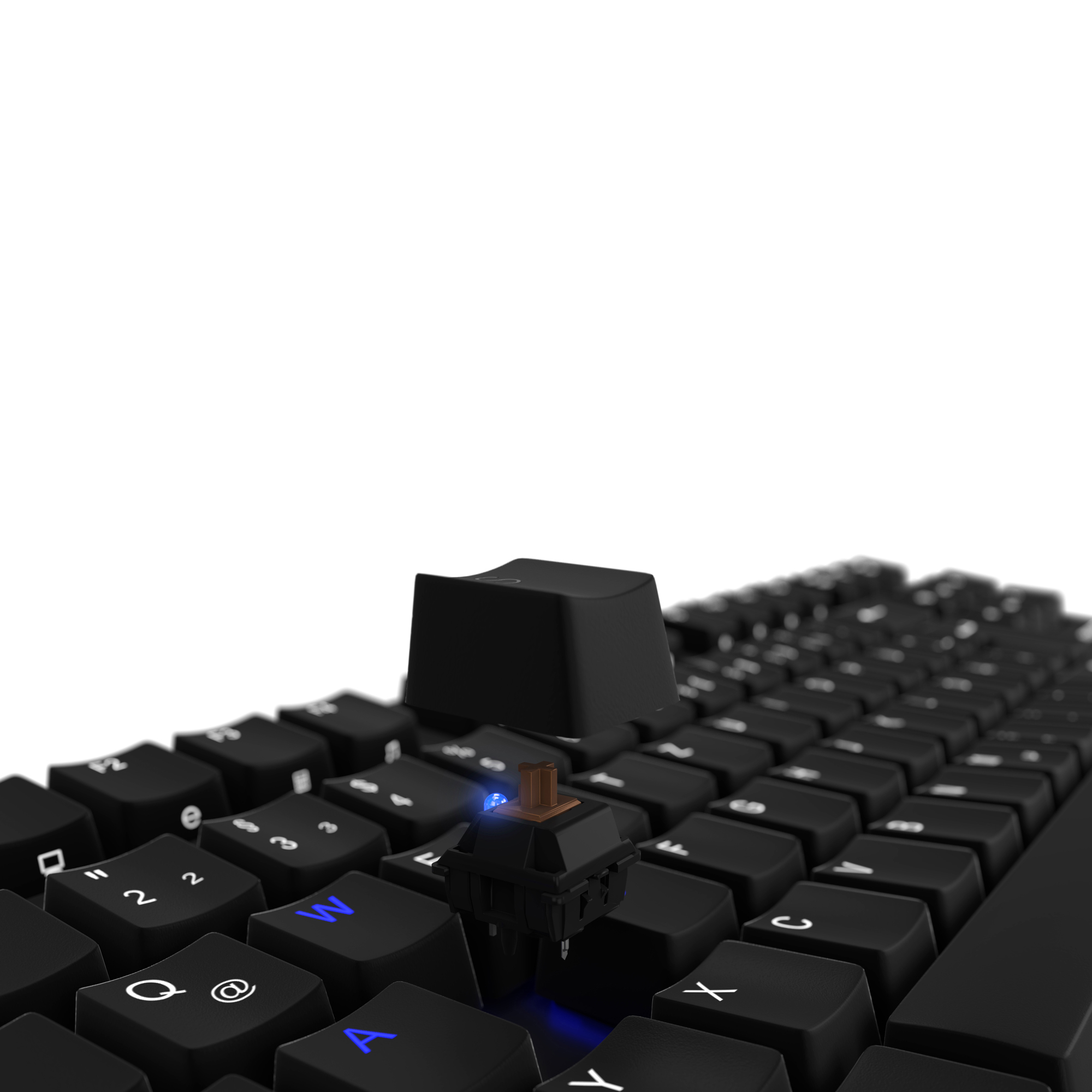 LIONCAST Gaming Tastatur LK20 Cherry MX Brown, schwarz (15096)