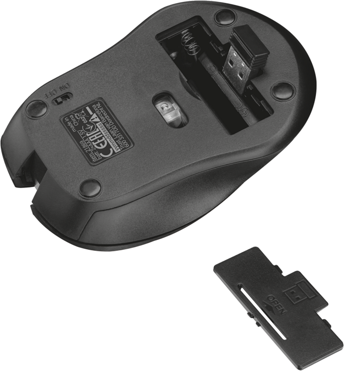 TRUST Souris sans fil Mydo Silent Noir (21869)