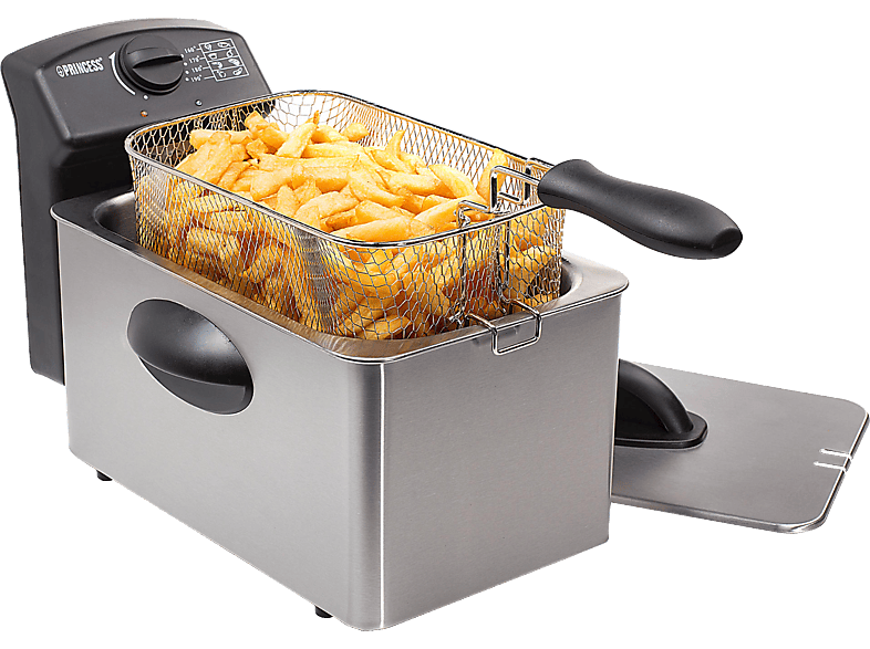 Freidora - Princess 182004 Deep Fat Fryer Pro Potencia de 2000W, Capacidad 4 Litros,Desmontable