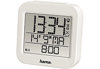 HAMA hama Radiosveglia "RC 130", bianco - Sveglia radiocontrollata (Bianco)