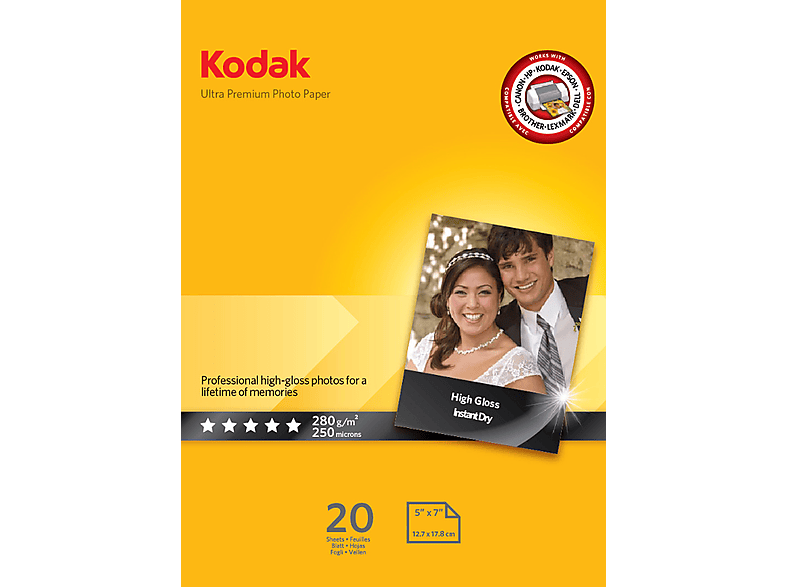 KODAK Fotopapier Ultra Premium 13x18 cm 20 bladen (153713)