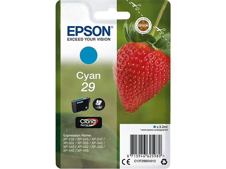 EPSON 29 Cyaan (C13T29824022)