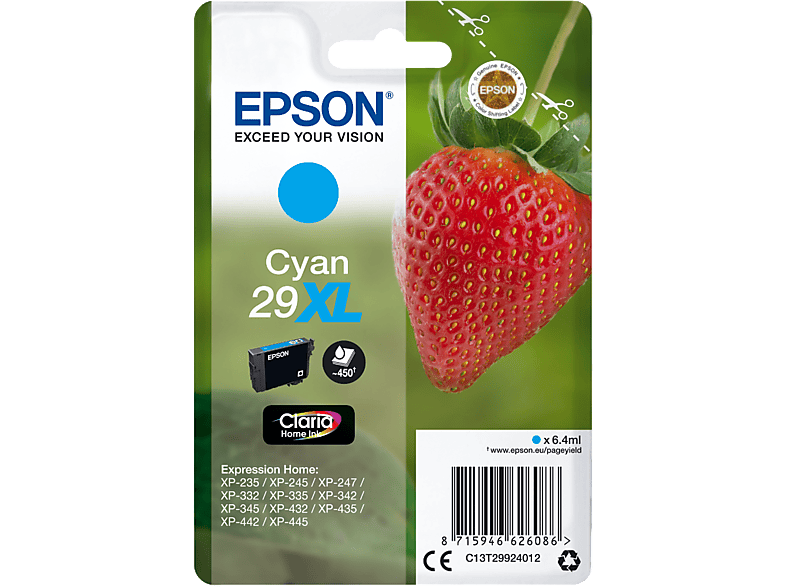Epson 29 Xl Cyaan (c13t29924022)