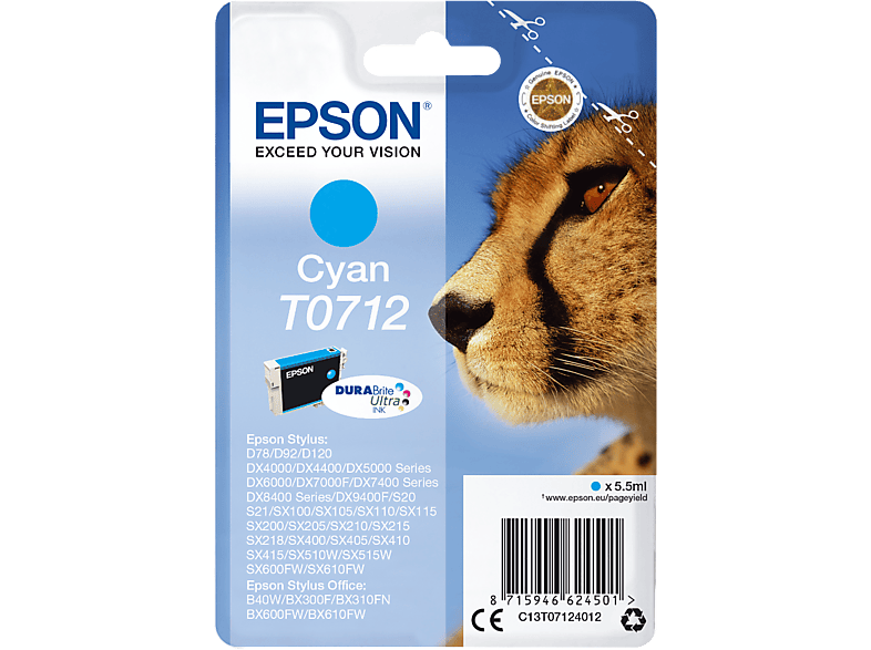 EPSON T0712 Cyaan (C13T07124022)