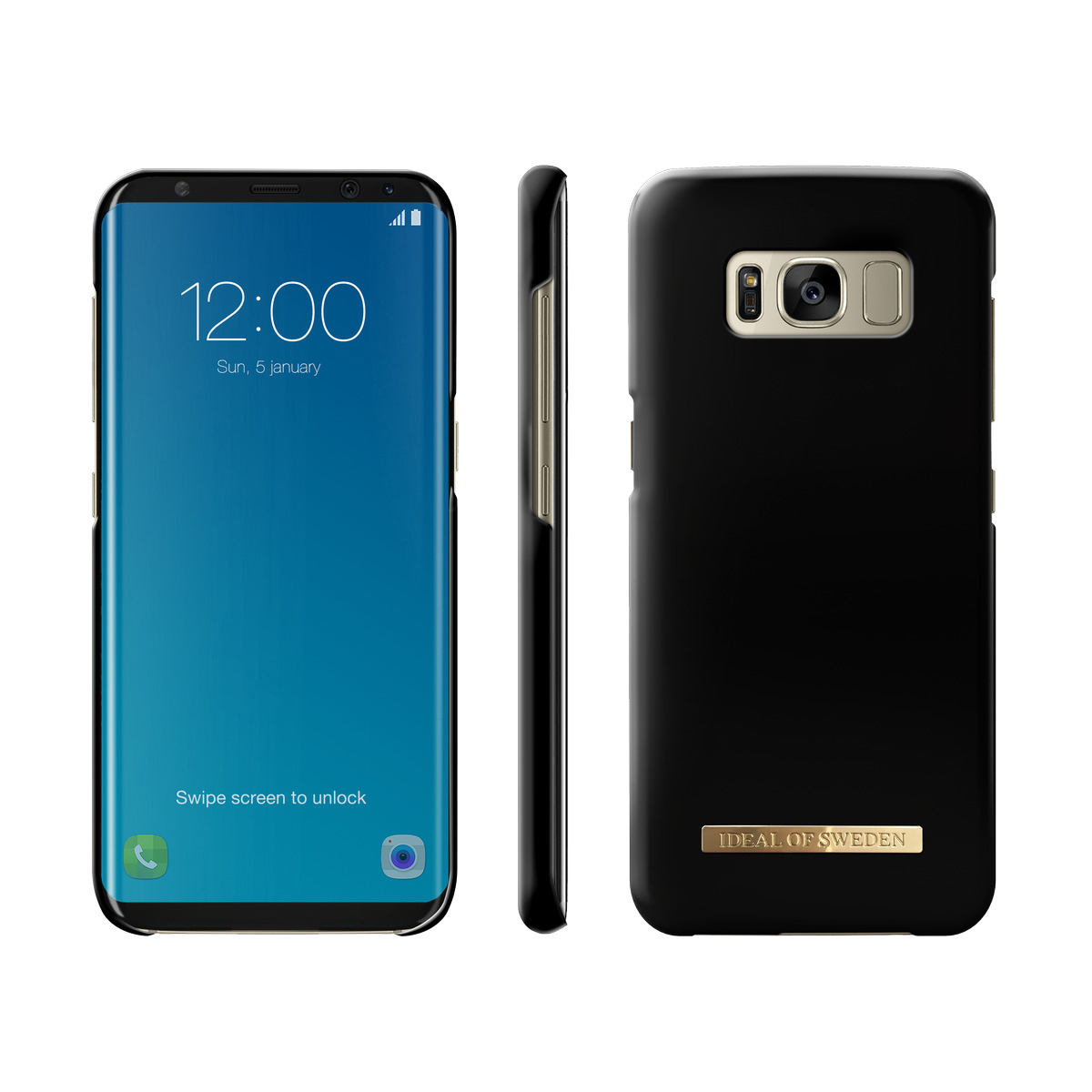 IDEAL OF SWEDEN Fashion, Backcover, Samsung, Galaxy S8, Matte Schwarz