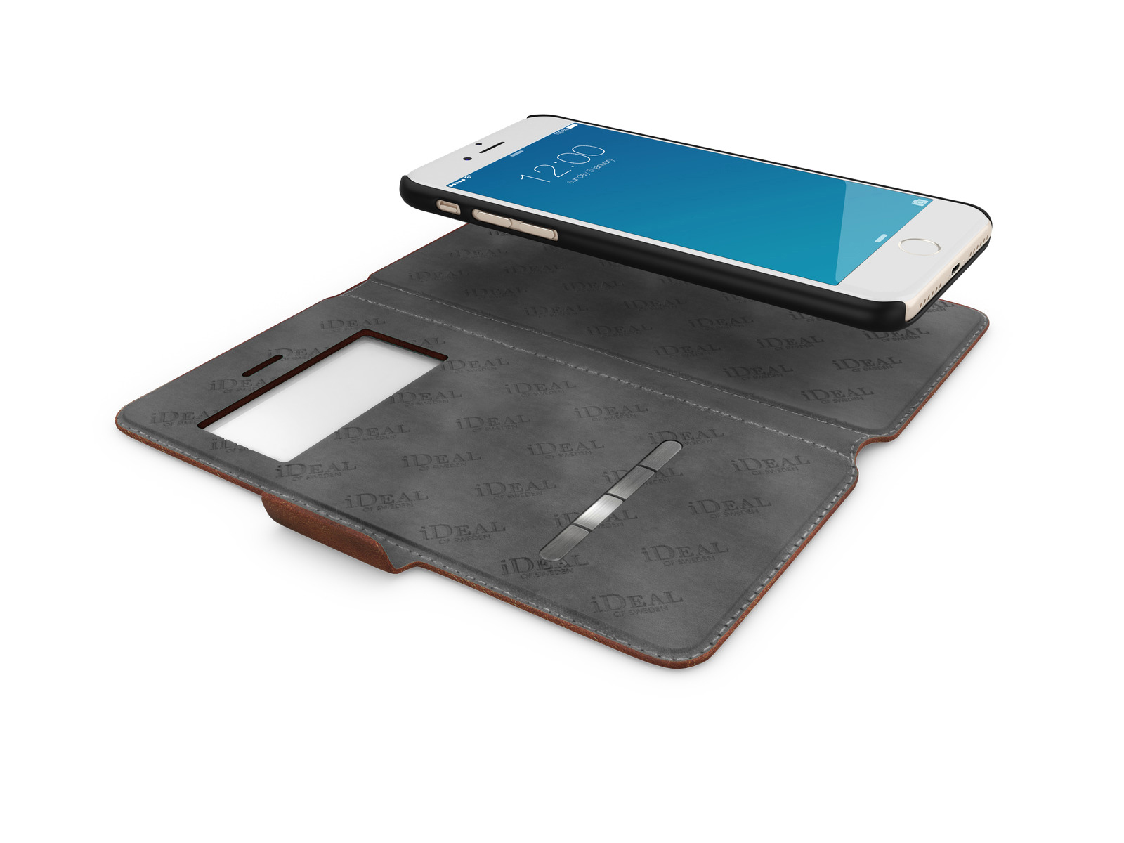 IDEAL OF SWEDEN Swipe, Bookcover, Apple, iPhone 6, iPhone 7, iPhone 8, Braun