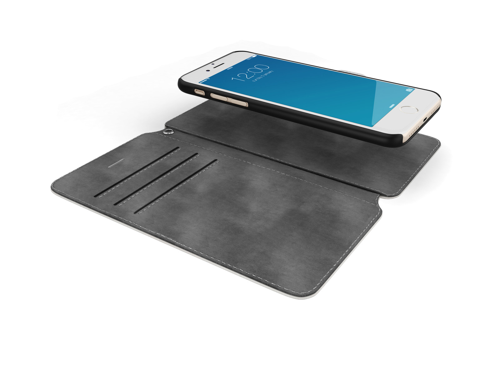 IDEAL OF SWEDEN STHLM, Bookcover, Apple, iPhone 6, iPhone 7, iPhone 8, Weiß