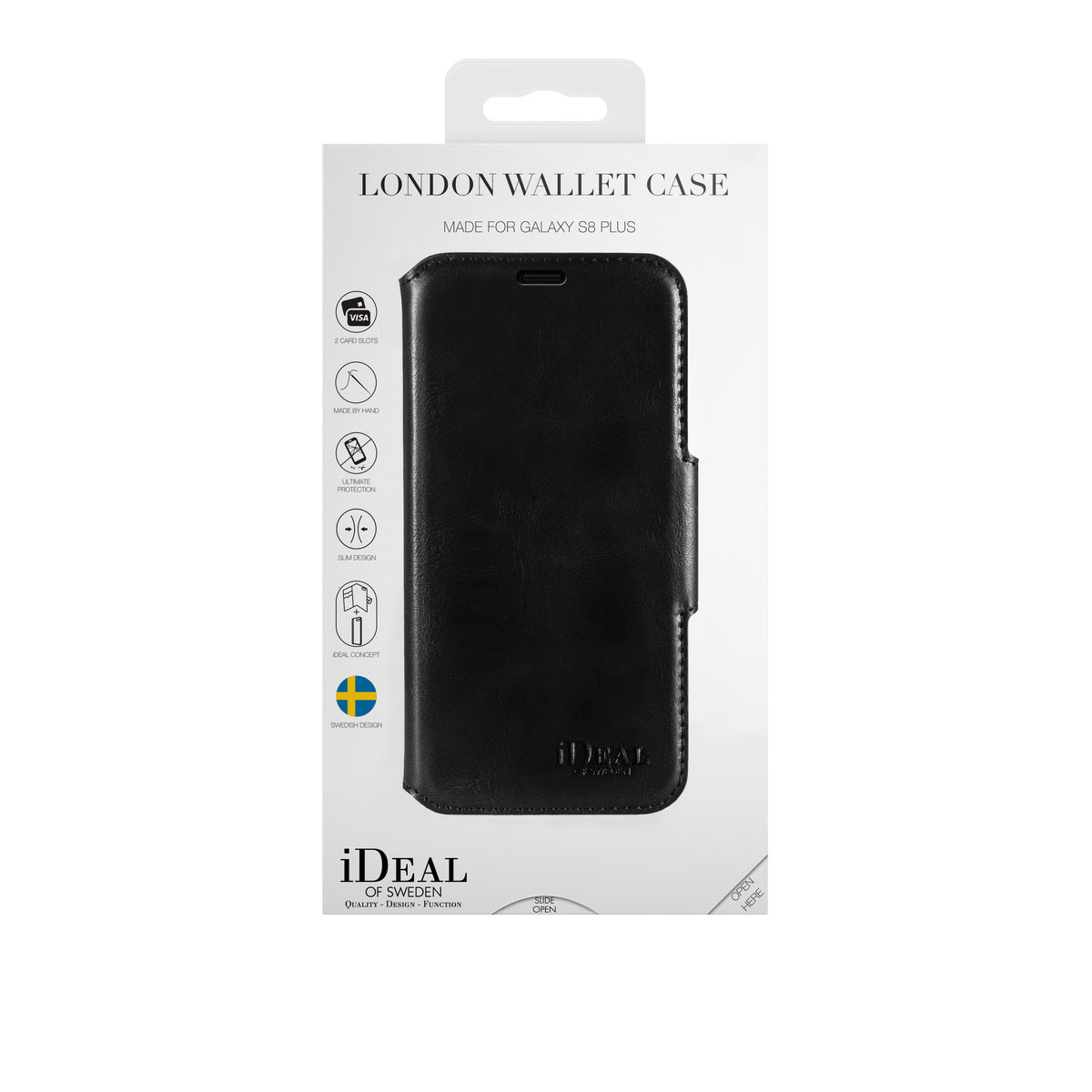IDEAL OF SWEDEN Fashion, Bookcover, Samsung, Galaxy S8+, Schwarz