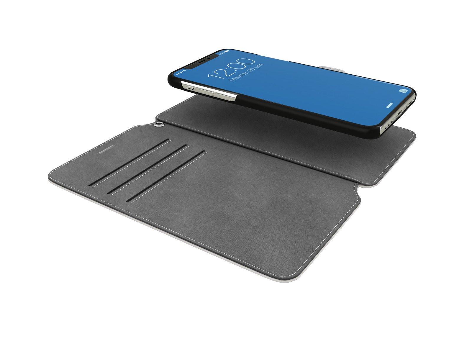 IDEAL OF SWEDEN STHLM, Bookcover, Apple, iPhone X, Weiß