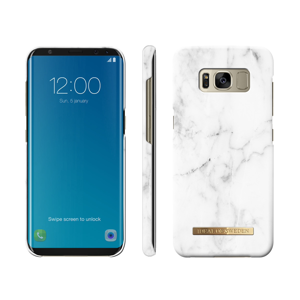 IDEAL OF SWEDEN Fashion, Backcover, Samsung, Galaxy S8, White Marble
