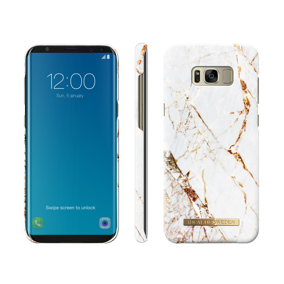 IDEAL OF SWEDEN Fashion, Backcover, Samsung, Galaxy S8+, Carrara Gold