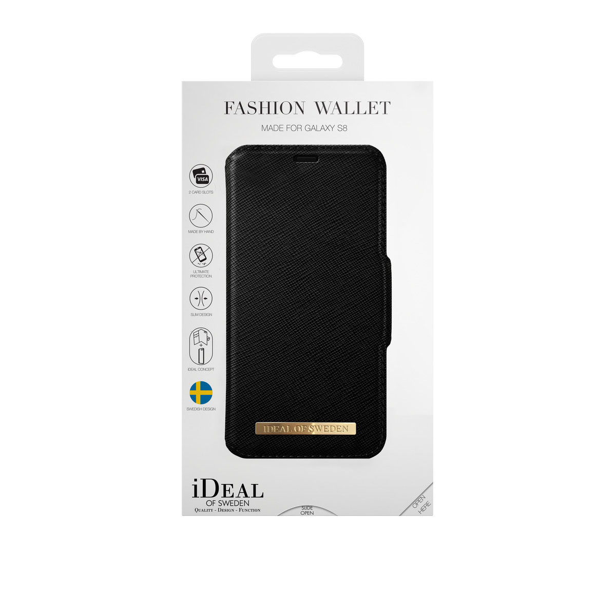 IDEAL OF SWEDEN Fashion, Bookcover, Samsung, Galaxy S8, Schwarz