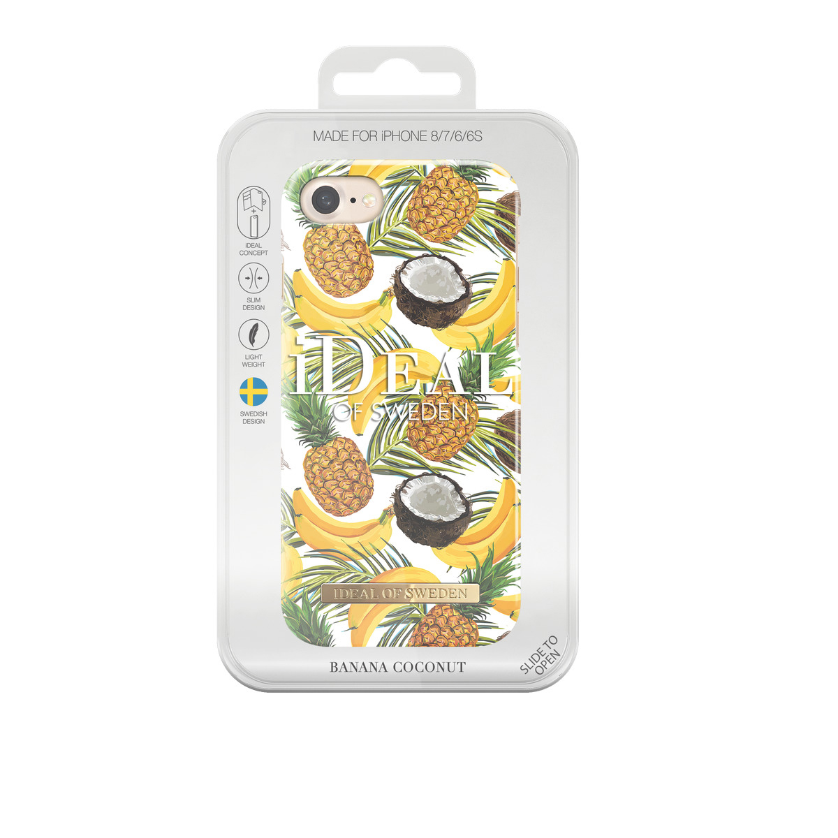 IDEAL OF SWEDEN Fashion, Backcover, Apple, iPhone 6, iPhone 7, iPhone 8, Banana Coconut