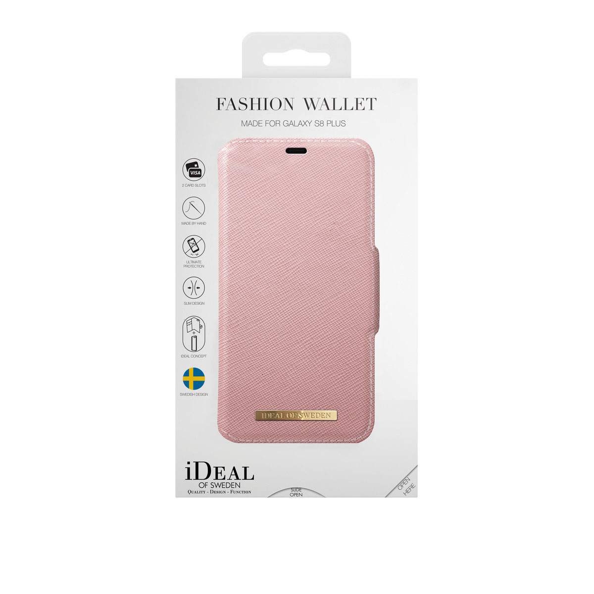 IDEAL OF SWEDEN Fashion, Bookcover, Samsung, Galaxy S8+, Rosa