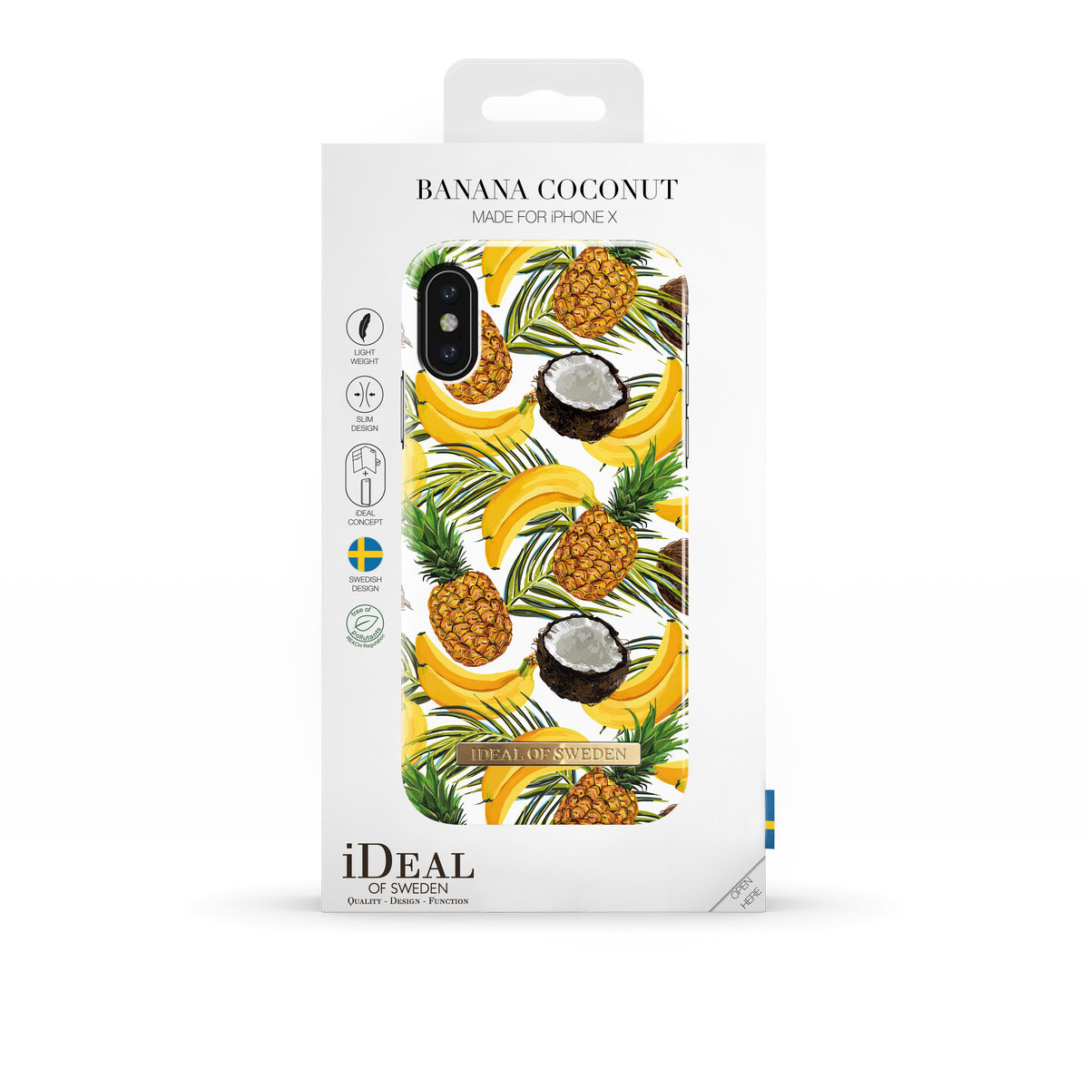IDEAL OF SWEDEN Fashion, Backcover, Apple, iPhone X, Banana Coconut