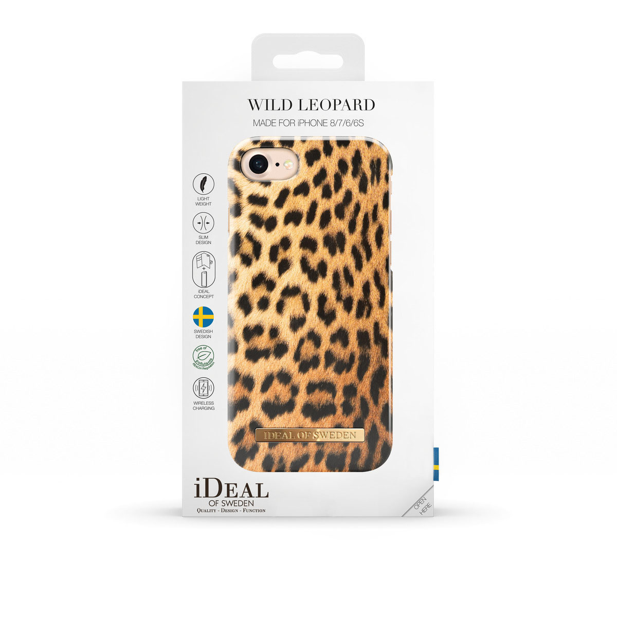 IDEAL OF SWEDEN Fashion, Backcover, Apple, iPhone 6, iPhone 7, iPhone 8, Wild Leopard