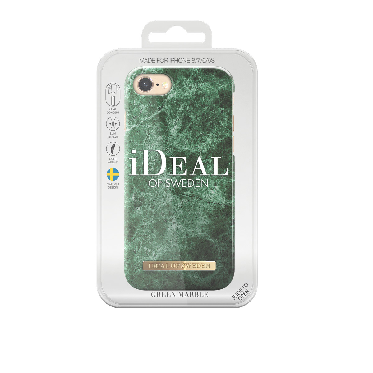 7, 8, SWEDEN Fashion, IDEAL iPhone Marble Apple, iPhone iPhone 6, Green Backcover, OF