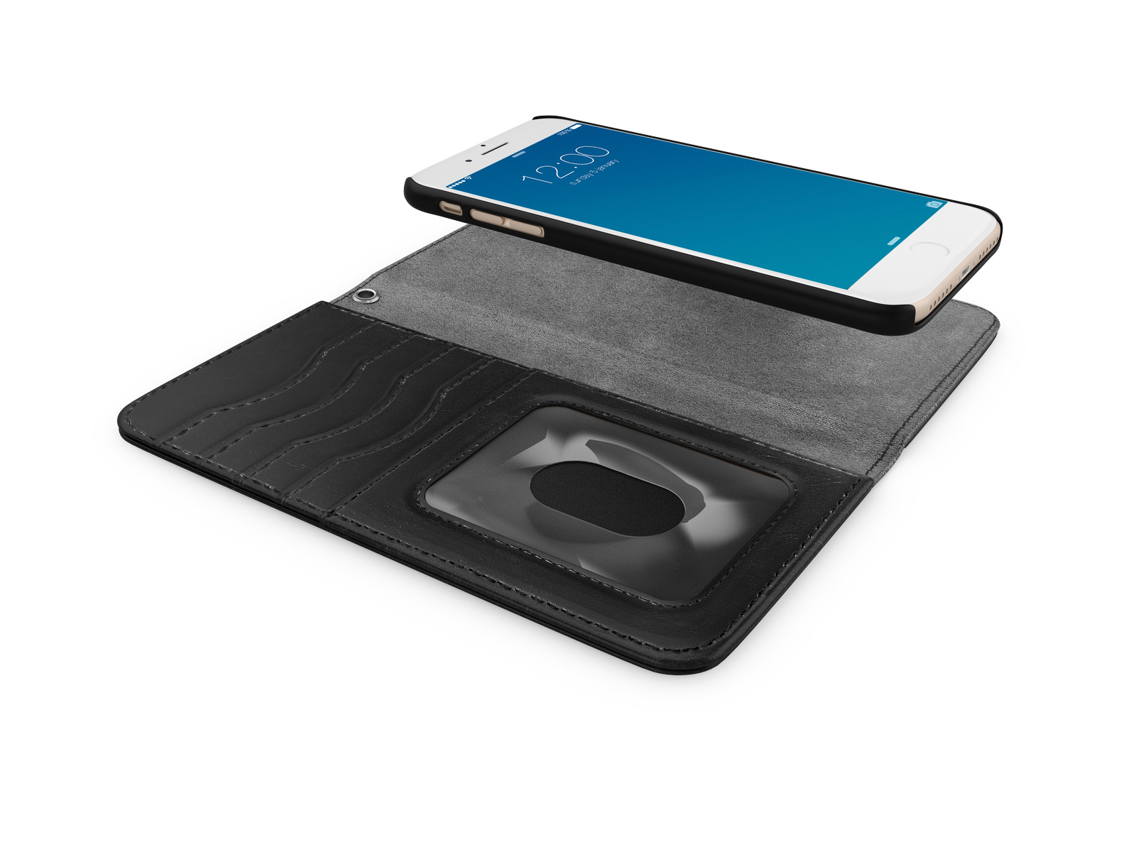 IDEAL OF SWEDEN Magnet, Bookcover, Apple, iPhone 6 Plus, iPhone 7 Plus ,iPhone 8 Plus, Schwarz
