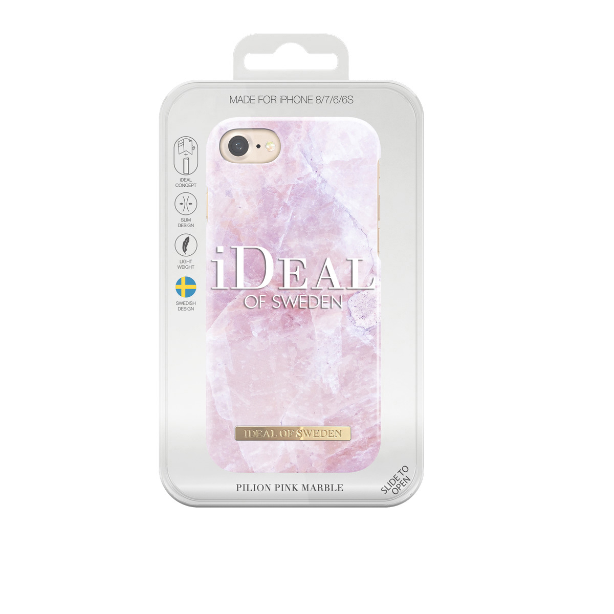 IDEAL OF SWEDEN Fashion, Backcover, Apple, iPhone 6, iPhone 7, iPhone 8, Pink Marble