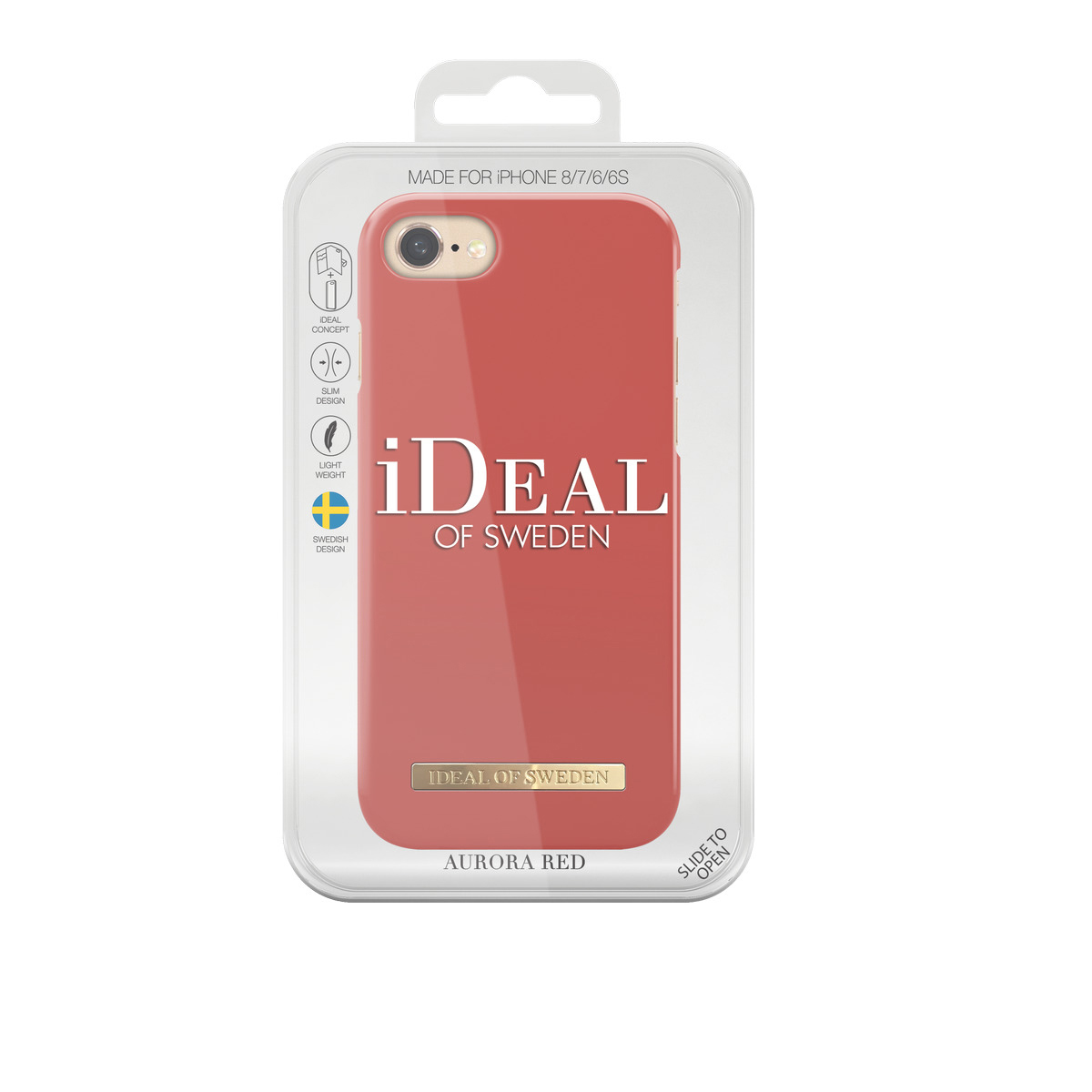 IDEAL OF SWEDEN Fashion, Backcover, Apple, iPhone 6, iPhone 7, iPhone 8, Aurora Red