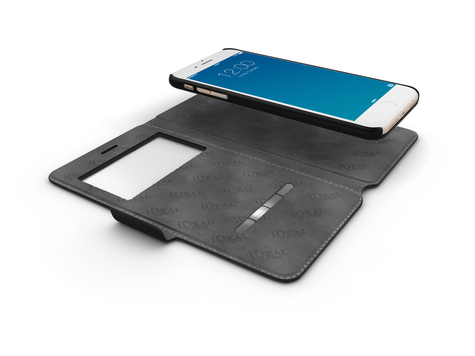 IDEAL OF SWEDEN Swipe, Bookcover, Apple, iPhone 6 Plus, iPhone 7 Plus ,iPhone 8 Plus, Schwarz