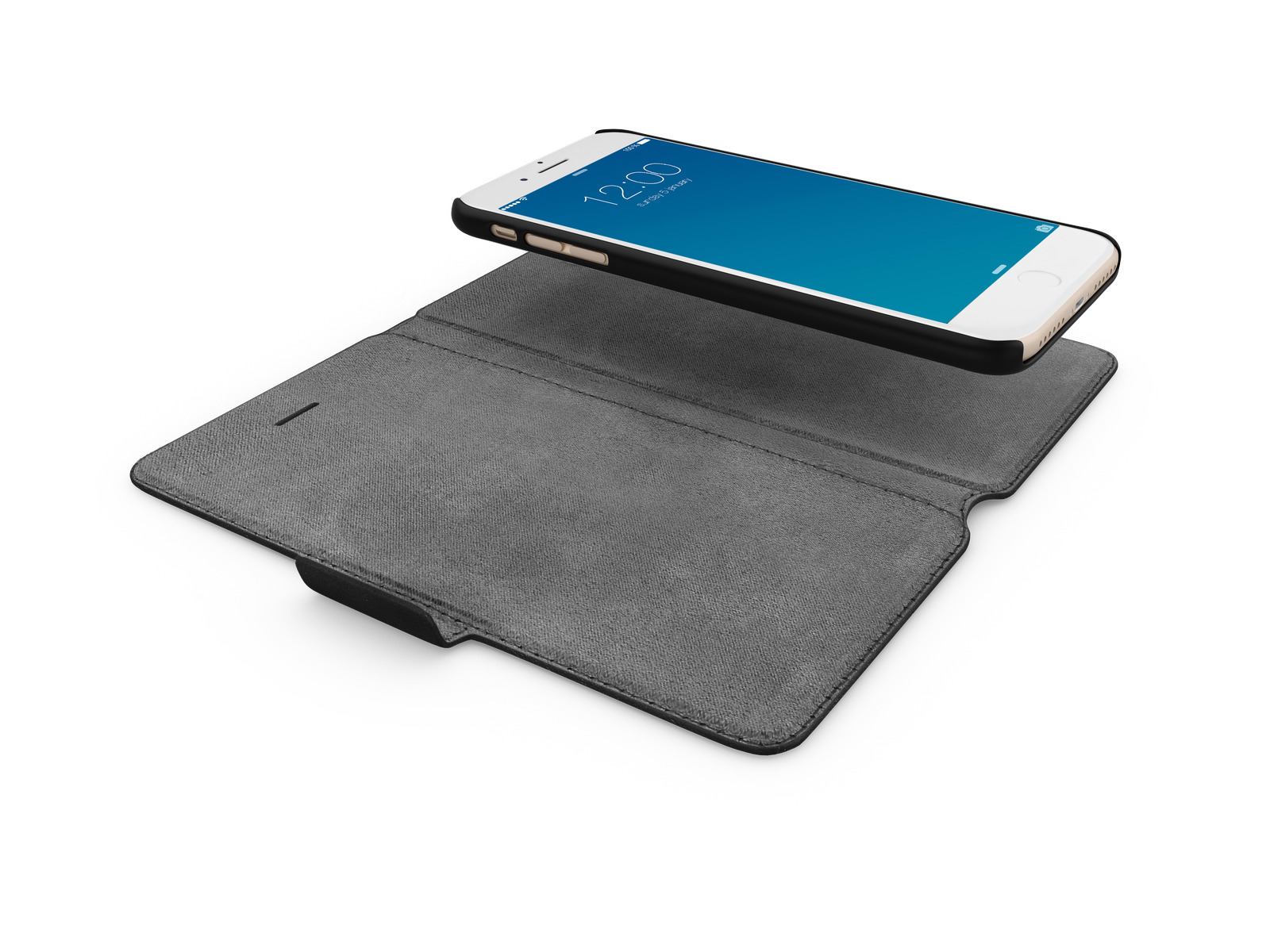 IDEAL OF SWEDEN Fashion, Bookcover, Apple, iPhone 6 Plus, iPhone 7 Plus ,iPhone 8 Plus, Schwarz