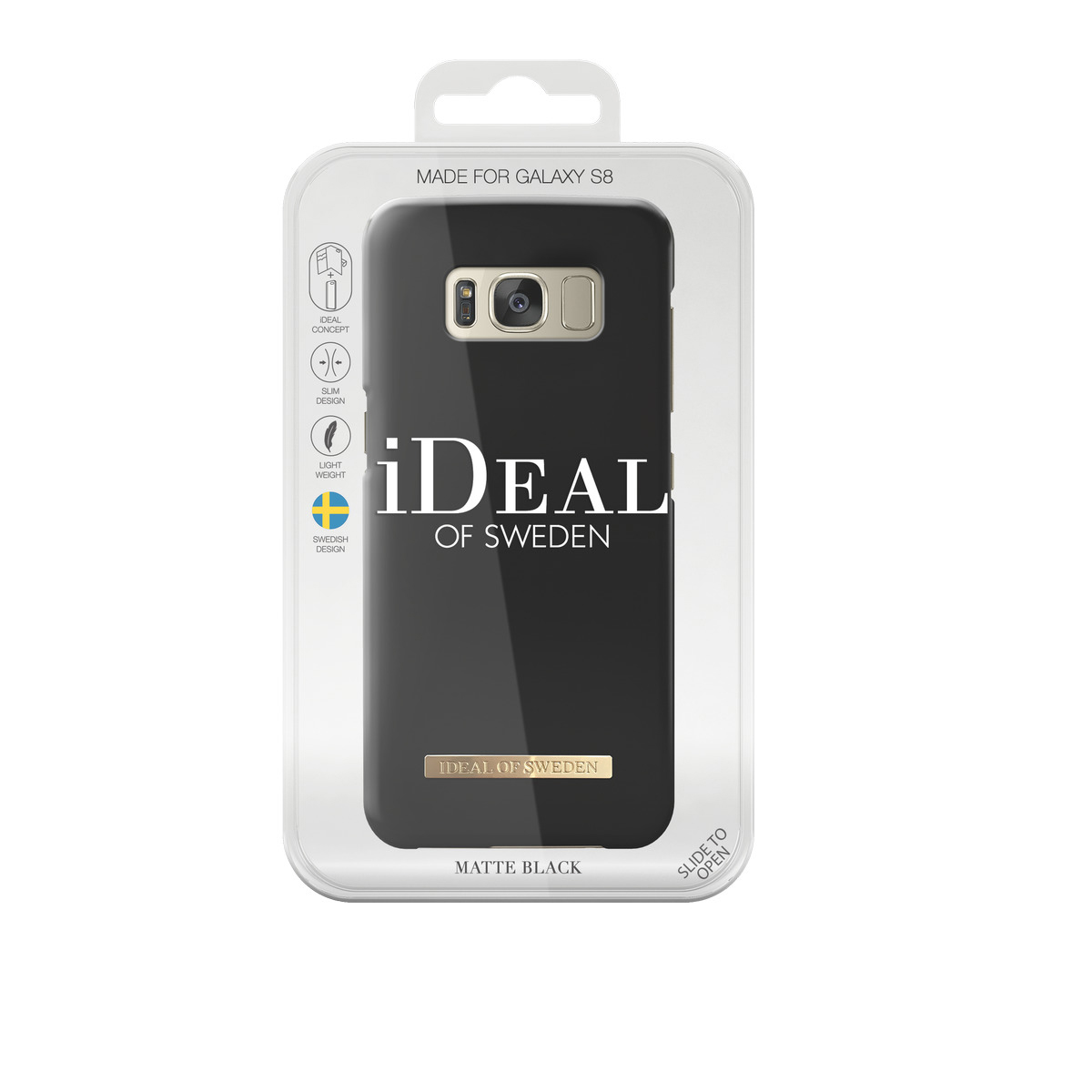 IDEAL OF SWEDEN Fashion, Backcover, Samsung, Galaxy S8, Matte Schwarz