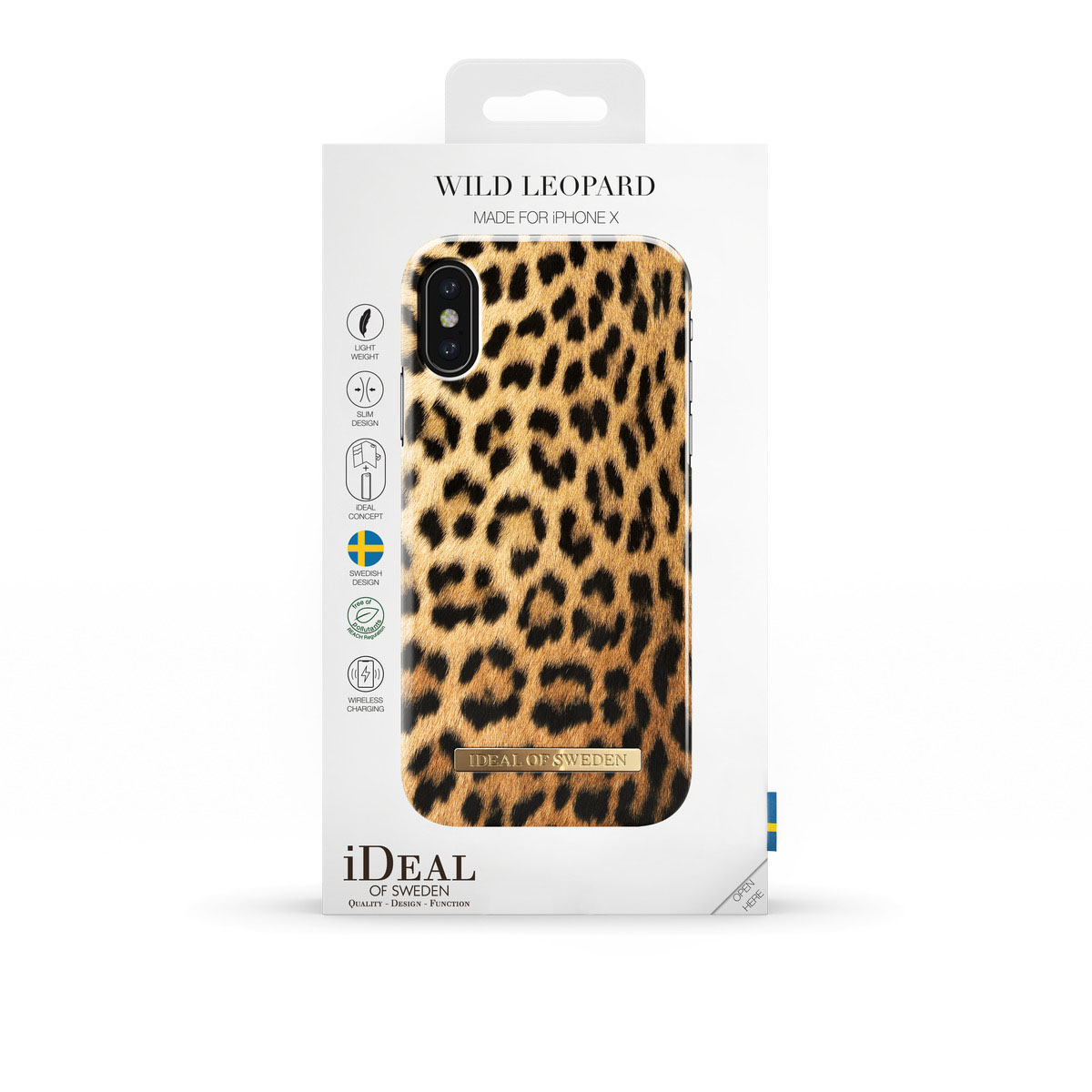 IDEAL Fashion, Apple, Backcover, SWEDEN Leopard X, iPhone Wild OF