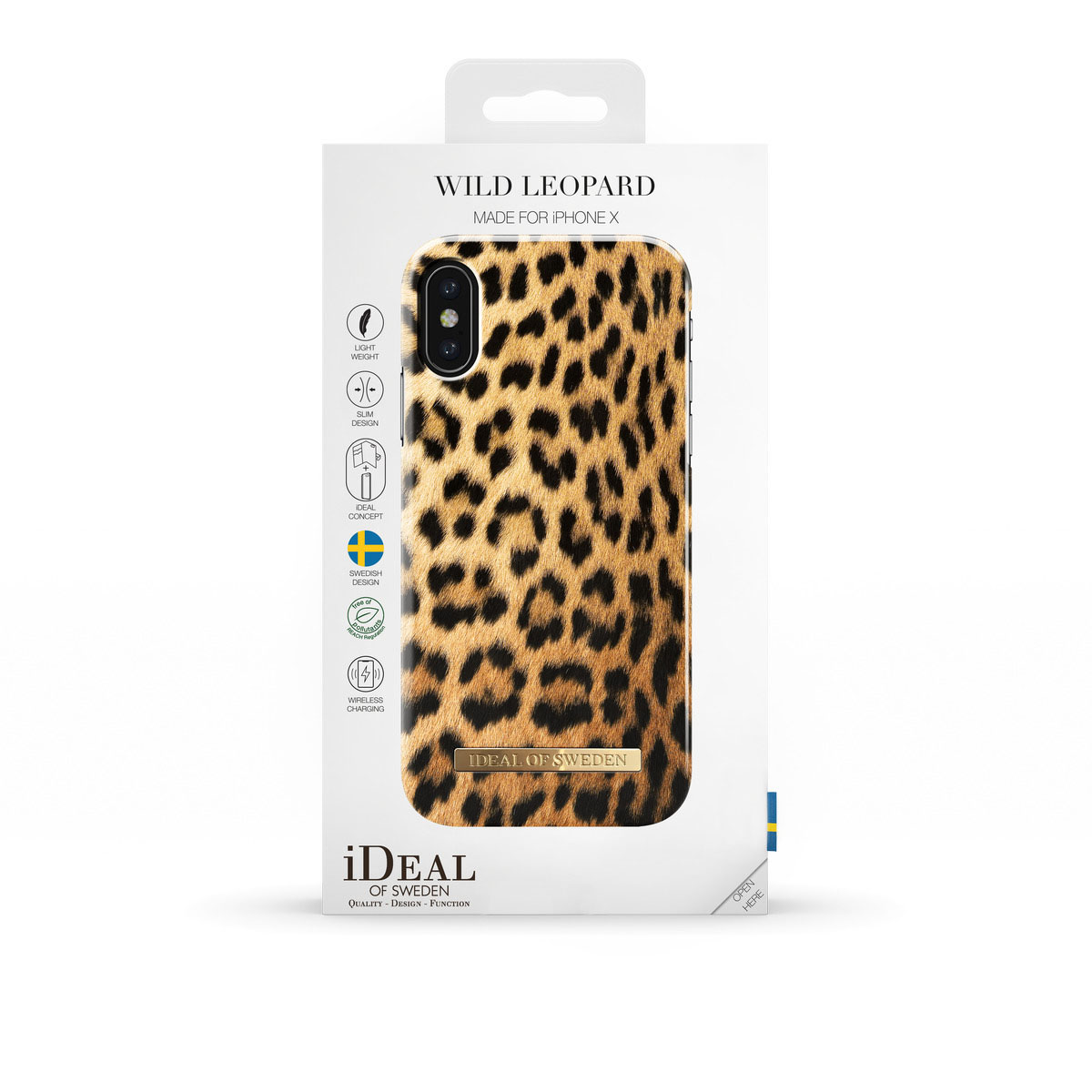 IDEAL OF SWEDEN Fashion, Backcover, Apple, iPhone X, Wild Leopard