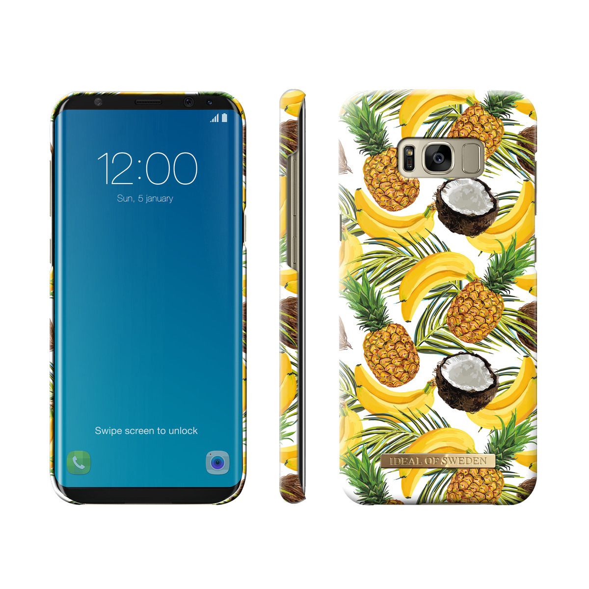IDEAL OF SWEDEN Fashion, Backcover, Samsung, Galaxy S8+, Banana Coconut