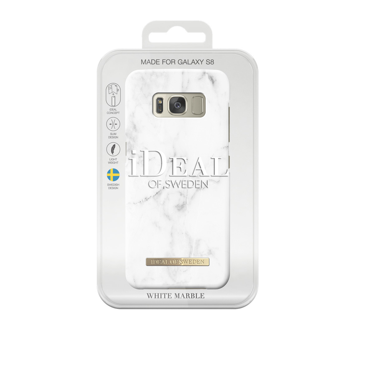 IDEAL OF SWEDEN Fashion, Backcover, Samsung, Galaxy S8, White Marble