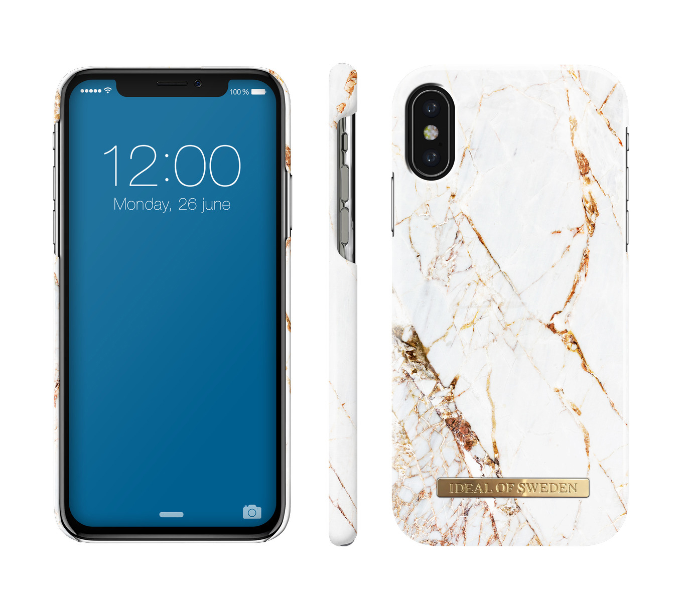 IDEAL OF SWEDEN Fashion, Backcover, Apple, iPhone X, Carrara Gold